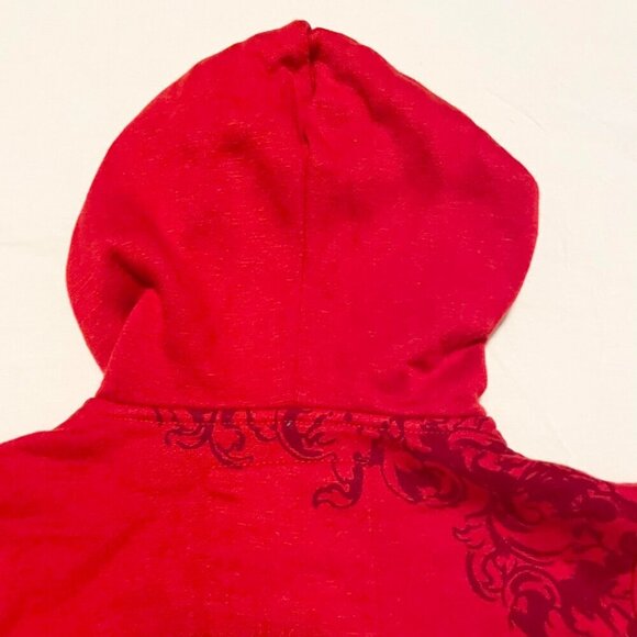 Exco Y2K Boys Size Medium Zip Up Hoodie Sweater Red - Picture 13 of 16